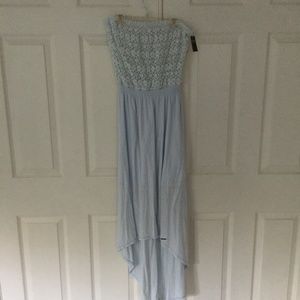 Abercrombie & Fitch High Low Strapless Maxi Dress